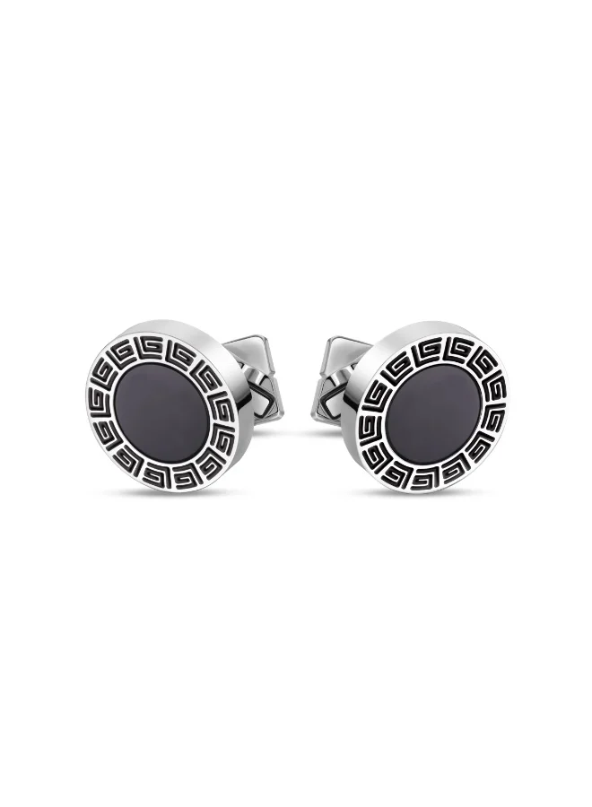 غاي لاروش Alain Silver Cufflink for Men