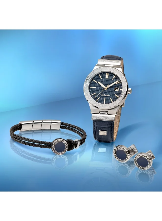غاي لاروش Alain Silver Cufflink for Men