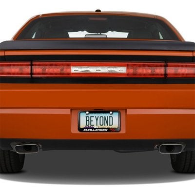 Dodge Challenger R/T Black Metal License Plate Frame - Image 3