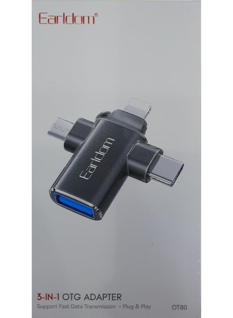 Earldom 3IN1 OTG ADAPTER - Image 1