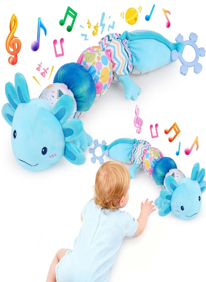 FVNPIHAM Baby Toys 6-12 Months, Musical Caterpillar Tummy Time Toys with Crinkle, Rattle, Squeaker & Teether, Kawaii Sensory Toys for Babies 0 1 2 3 4 5 6+ Months, Crinkle Toys Newborn Baby Gift - Image 1
