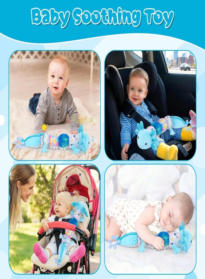 FVNPIHAM Baby Toys 6-12 Months, Musical Caterpillar Tummy Time Toys with Crinkle, Rattle, Squeaker & Teether, Kawaii Sensory Toys for Babies 0 1 2 3 4 5 6+ Months, Crinkle Toys Newborn Baby Gift - Image 4