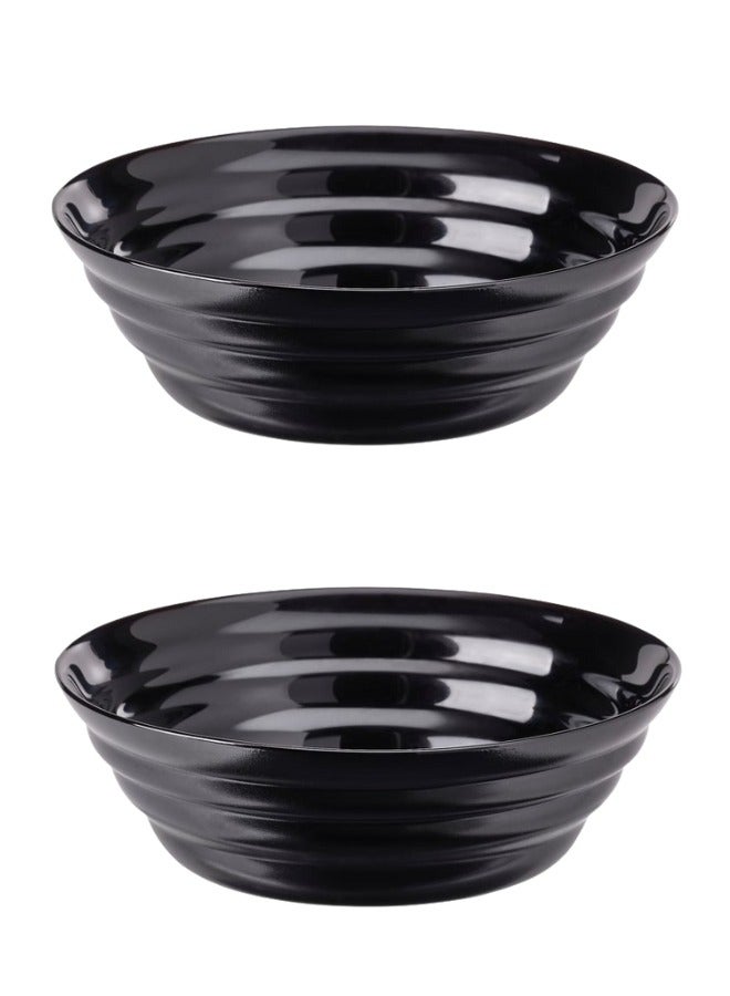 أيكيا مجموعة من 2 قطع من الأوعية مصنوعه من الزجاج المقوى مناسبة لتقديم الأطباق الجانبية أو السلطات الفردية 14 سم - Image 1