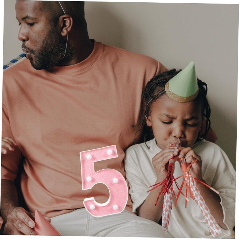 LED Number Lamp Birthday Night Light Home Decor Party Decoration Battery Powered - Image 5