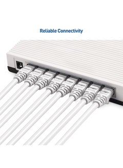 EXPGlobal Ethernet cable UTP CAT6, 2xRJ45, 8 wires x 0.4 mm, white, 20m  - Image 4