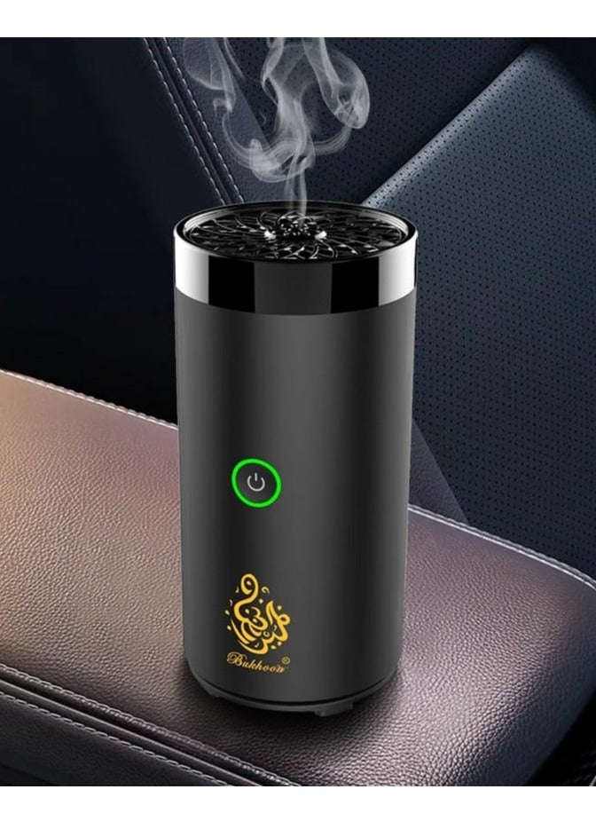 Damanhoor USB Type-C Power Rechargeable Incense Burner Black 14x6x6cm - Image 2