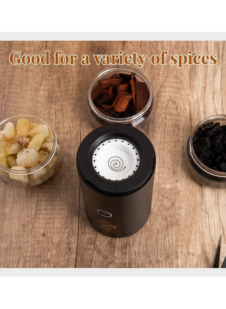 Damanhoor USB Type-C Power Rechargeable Incense Burner Black 14x6x6cm - Image 3