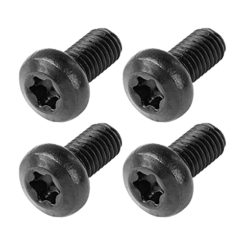 MAKERS BOLT Black License Plate Screws for Tesla Model 3 Model Y BMW 4 Pack M508 X 8mm Security T25 Drive Head 188 Stainless Steel Black Oxide - Image 1