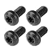 MAKERS BOLT Black License Plate Screws for Tesla Model 3 Model Y BMW 4 Pack M508 X 8mm Security T25 Drive Head 188 Stainless Steel Black Oxide - Image 2