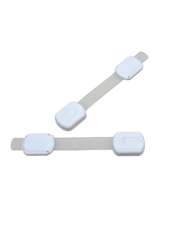 12 Pack Multi-Use Adhesive Straps Locks - Childproofing Baby Proofing Cabinet Latches for Drawers, Fridge, Dishwasher, Toilet Seat, Cupboard, Oven, Trash Can, No Drilling Required - Image 1