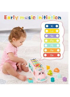 SYOSI Baby Toy 12-18 Months, Music Bus Xylophone for Kids Toy, Baby Toys for 1-Year-Old Boys and Girls with Building Blocks, Musical Toys for Toddlers 1-3, Early Educational Toys for Toddlers Gift  - Image 2
