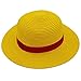 Memfish Straw Hat Yellow Strawhats with String Summer Beach Hats Head 22228inch Performance Props for Youth Men Women - Image 3