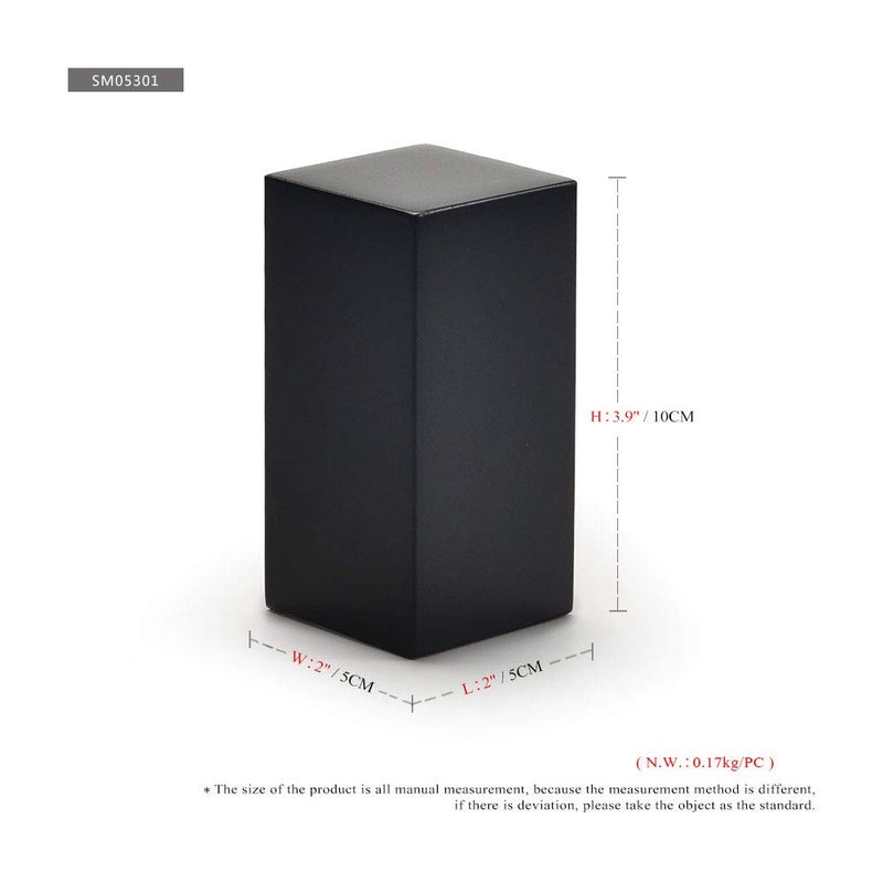 Oirlv Solid Wood Minimalism Style Jewelry Display Stand Showcase Jewelry Organizer Black Square Holder (SM05301) - Image 2
