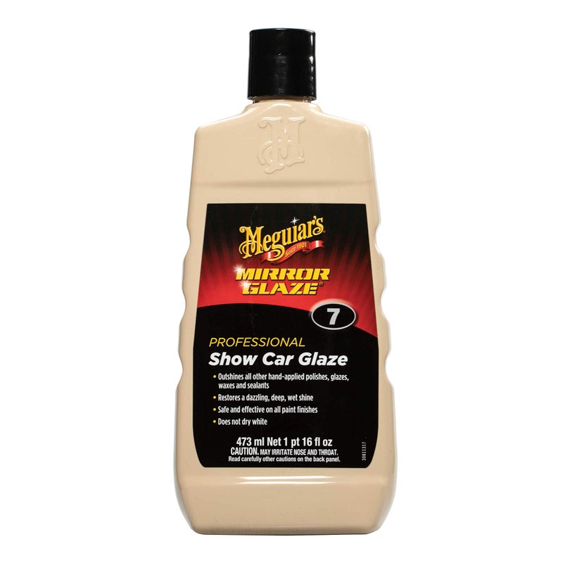 Meguiar's M0716 Mirror Glaze Show Car Glaze, Exceptional Polish Restores a Deep Wet Shine - 16 Oz Bottle - Image 1