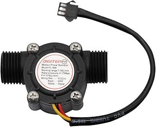 DIGITEN DIGITEN G1/2" Water Flow Hall Sensor Switch Flow Meter Flowmeter Counter 1-30L/min  - Image 1