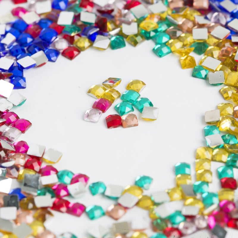 Forever young Rhinestones Diamond Painting Beads, Diamond Bead Art Diamond Painting Drills, Diamond Painting Accessories, Diamond Art Accessories and Tools, Rhinestones for Makeup, 20 Colors Square Bead, 4000PCS - Image 5