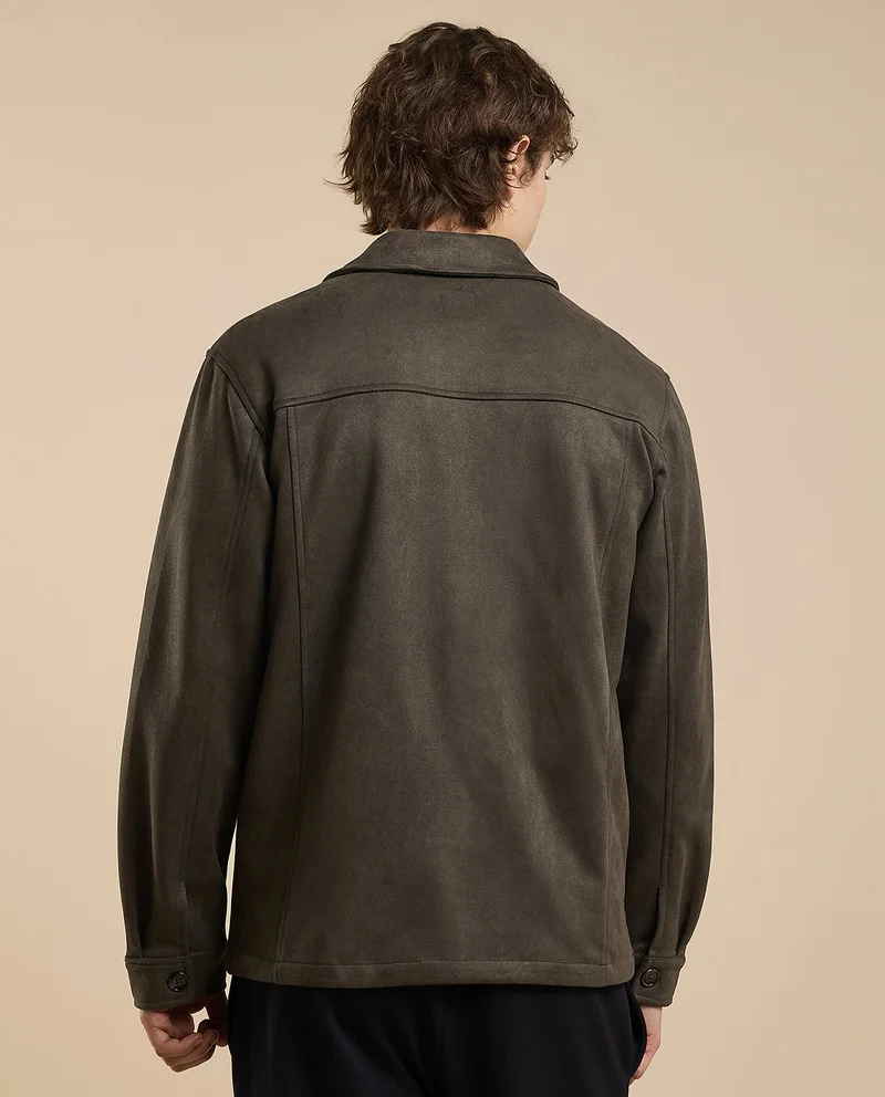 R&b  Solid Jacket with Button Closure for Men | Best Price UAE