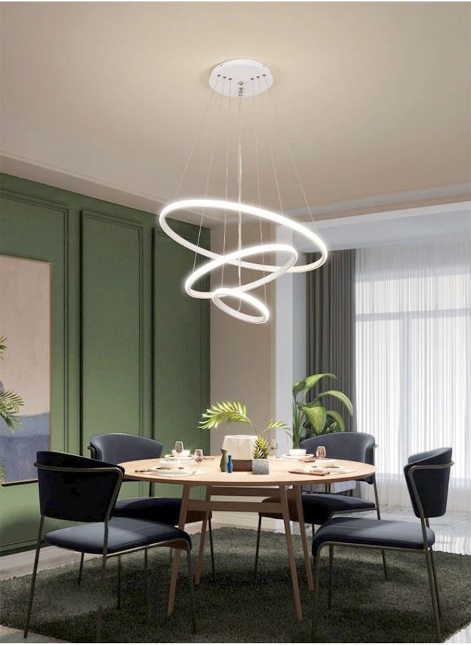 C&C Home - Modern Pendant Lamp LED Rings Circle Ceiling Hanging Chandelier - Image 1