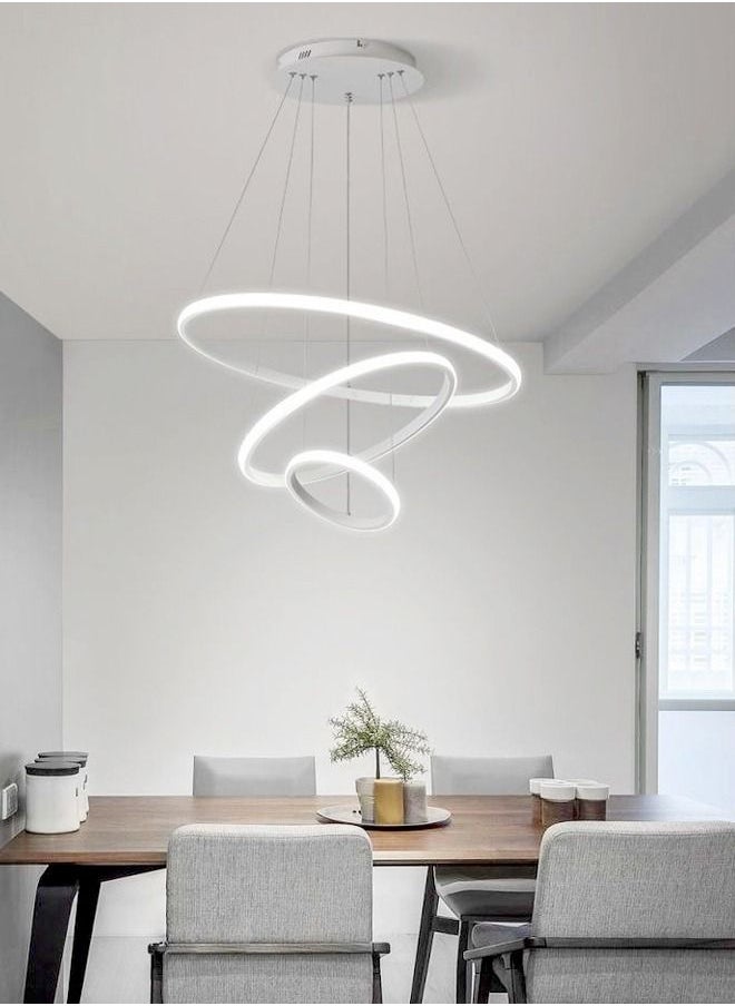 C&C Home - Modern Pendant Lamp LED Rings Circle Ceiling Hanging Chandelier - Image 1