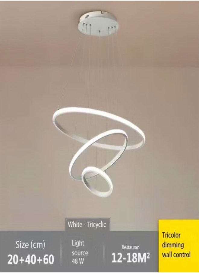 C&C Home - Modern Pendant Lamp LED Rings Circle Ceiling Hanging Chandelier - Image 1