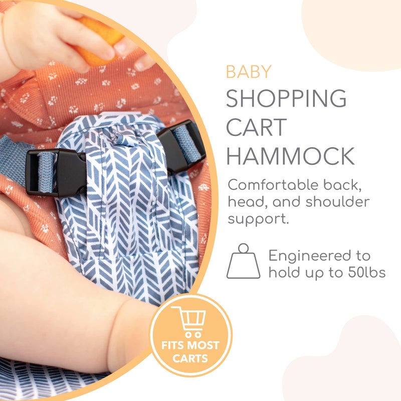 Binxy Baby Shopping Cart Hammock â€“ Infant Seat for Grocery Carts â€“ Holds Car Seats Securely â€“ Compatible with Select 4-Seater Wagons (20â€“24â€ Wide) â€“ Supports Up to 50 lbs â€“ Black - Image 4