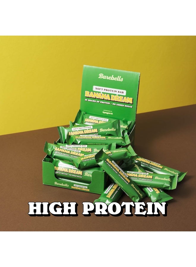 Barebells Protein Bars | 16g protein low carb chocolate bars | after workout low calorie snacks 12 x 55g (Soft Bars Banana Dream) - Image 3