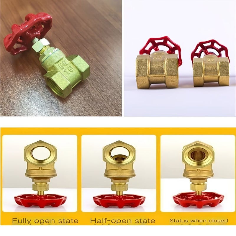 صمام بوابة DN20 G3/4 إغلاق رئيسي للمياه بخيط داخلي توقف - Image 3
