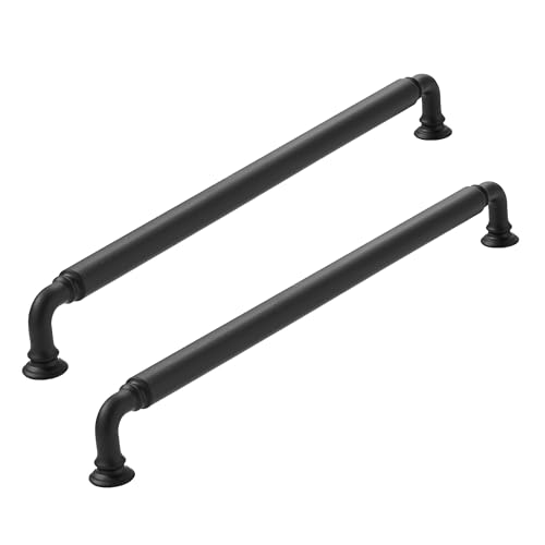 CABDM 5 Pack 10 Inch Hole Center Matte Black Cabinet pulls HeavyDuty Solid Cabinet Handle Hardware Suitable for cabinets Dressers Kitchens and Bathroom cabinets - Image 1