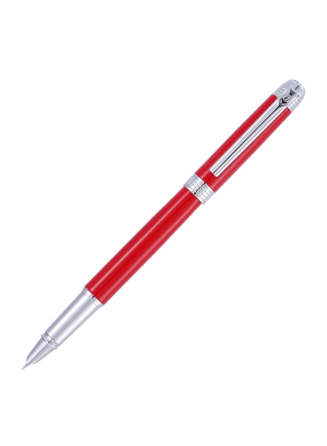 Pimio Pen Gift Set With Fountain Pen And Ink, Business Office Gift, Birthday Gift For Men And Women, Student Calligraphy Pen With Extra Fine 0.38Mm Tip T09 In Bright Red - Image 5