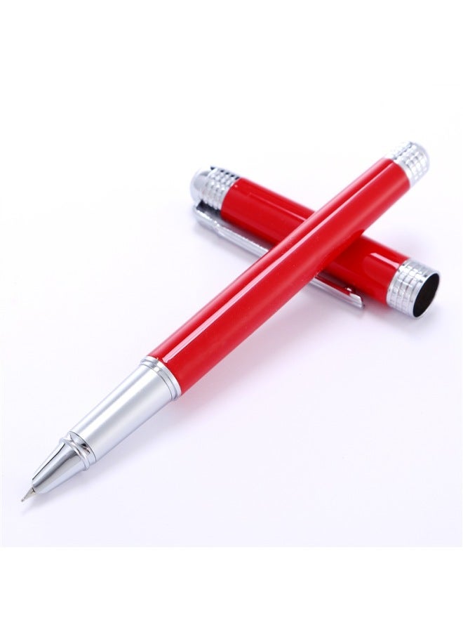 Pimio Pen Gift Set With Fountain Pen And Ink, Business Office Gift, Birthday Gift For Men And Women, Student Calligraphy Pen With Extra Fine 0.38Mm Tip T09 In Bright Red - Image 4