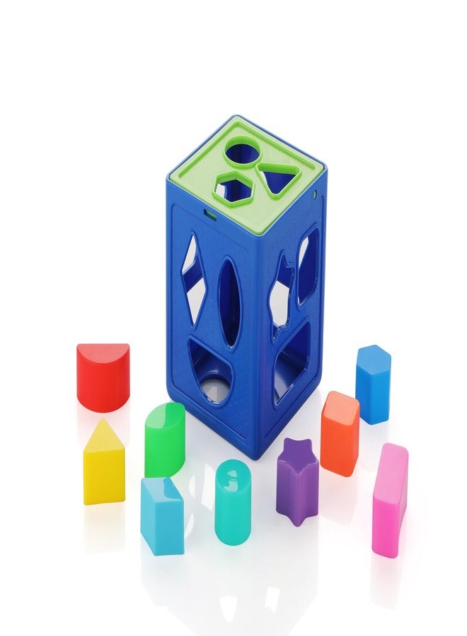 مكعب فرز الأشكال من TinyPlay للأطفال | لعبة مطابقة الأشكال للأطفال الصغار من عمر سنتين إلى خمس سنوات | لعبة مونتيسوري لتنمية المهارات الحركية الدقيقة (متعددة الألوان) - Image 1