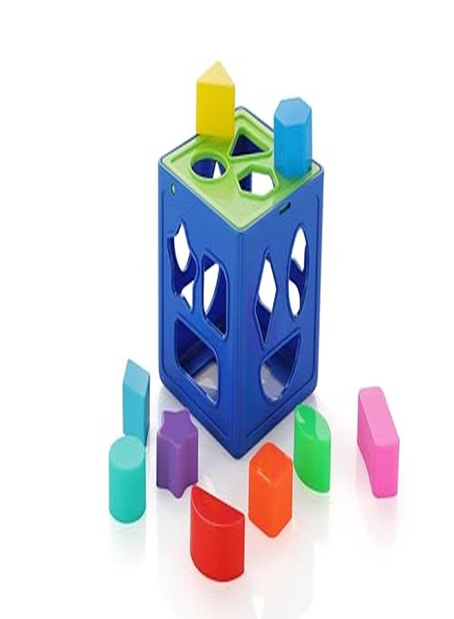 مكعب فرز الأشكال من TinyPlay للأطفال | لعبة مطابقة الأشكال للأطفال الصغار من عمر سنتين إلى خمس سنوات | لعبة مونتيسوري لتنمية المهارات الحركية الدقيقة (متعددة الألوان) - Image 3