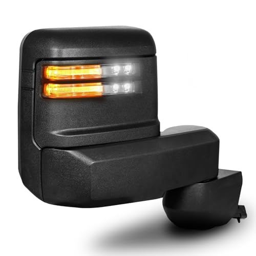 SIZIOM Towing Mirror for 2020-2024 Chevrolet Silverado/GMC Sierra 2500 Passenger/Right Side Textured Cover - Image 1
