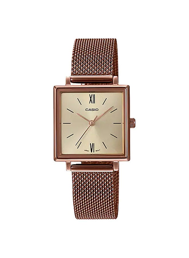 CASIO Stainless Steel Analog Watch LTP-E155MR-9BDF - Image 1