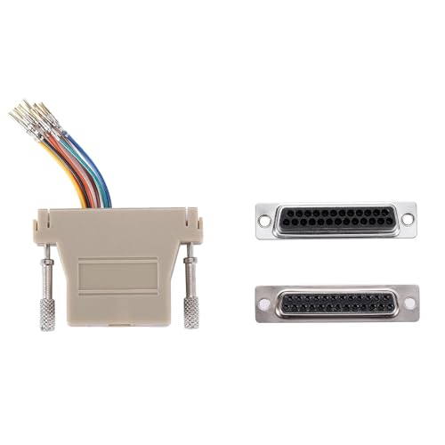 Willwewon 10PCS (5 Male+5 Female) DB25 to RJ45 Modular Adapter, 25 Pin Serial Port to RJ45 Female Ethernet LAN Extend Modular Converter - Image 5