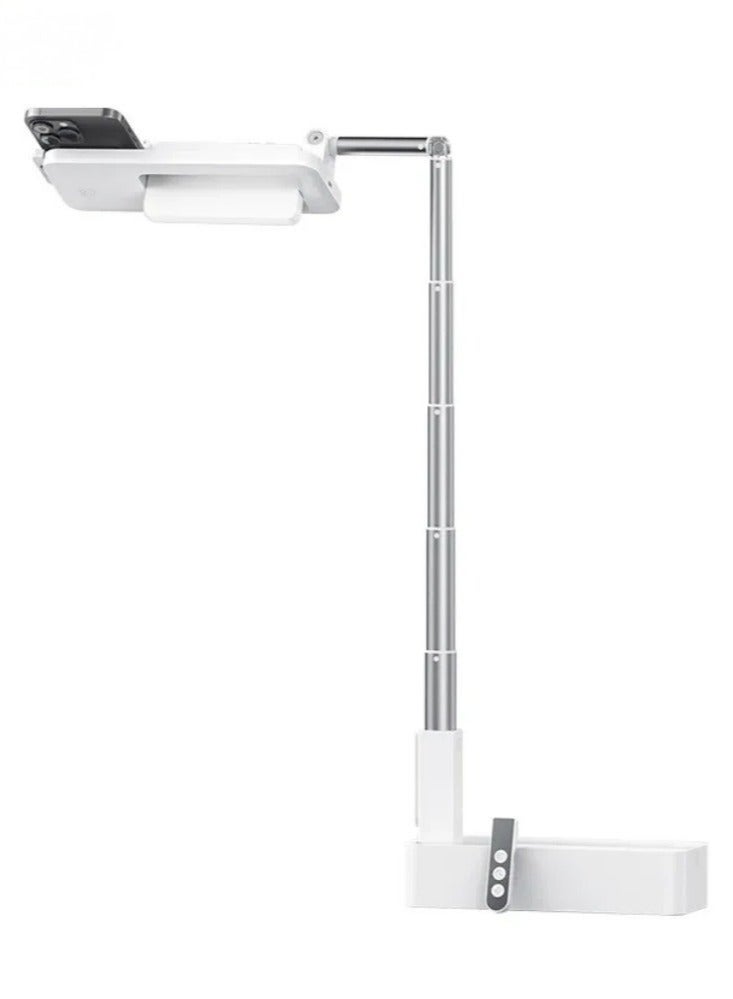 Selfie Live Mobile Phone Seat with Led Light Portable Folding Upside Down Wireless Bluetooth Desktop Floor Stand - Image 4