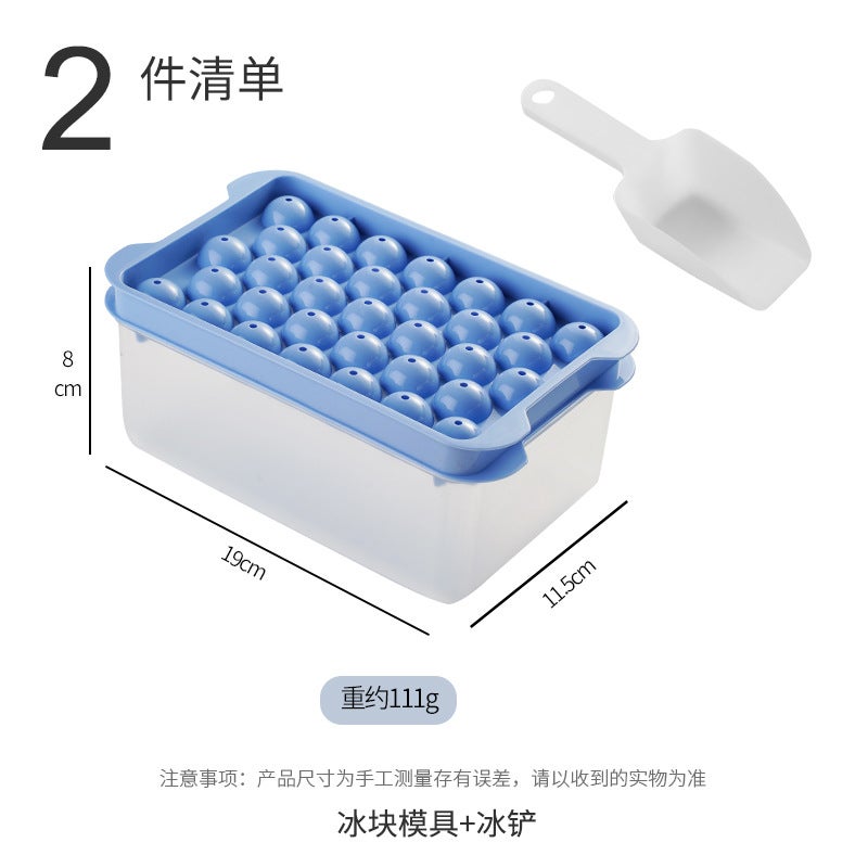 Ice Cube Sphere Molds for Home Bar Blue 