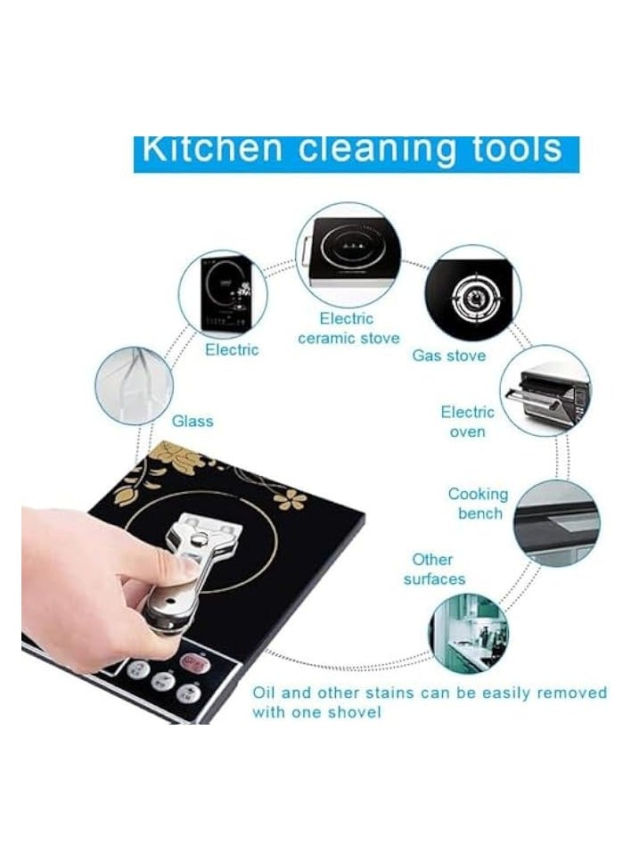erorex Scraper cleaning knife, range hood, stainless steel scraper, kitchen small shovel, beautiful seam scraper, glue scraper, special cleaning tool - Image 3