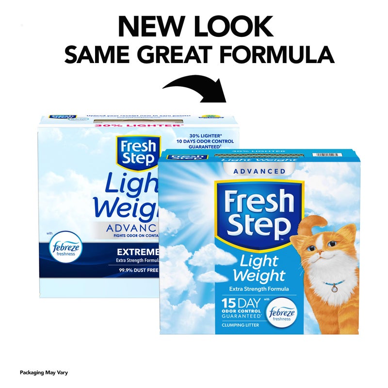 Fresh Step Light Weight Advanced Extreme Cat Litter with Febreze Freshness, Extra Strength Formula Clumping Litter, 25 lbs. (2 x 12.5 lb. Box) - Image 2