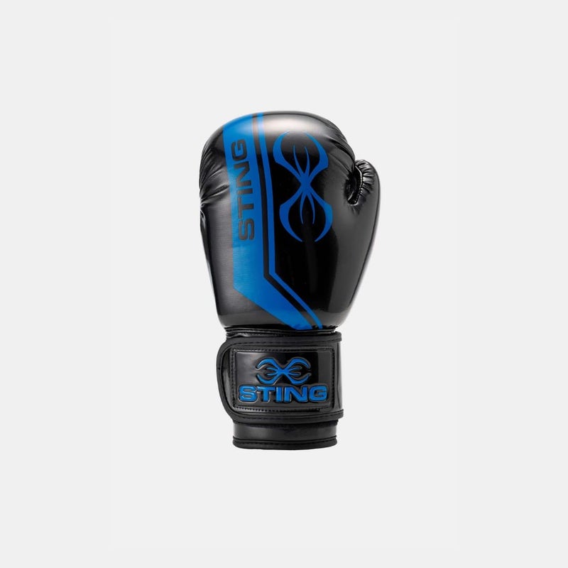 STING Armalite Boxing Gloves for Men & Women - Pro-Grade Tech Gear with Hi Flow Core - Ideal for Boxing, MMA & Muay Thai -14 Oz, Black/Blue - Men & Women - Image 2