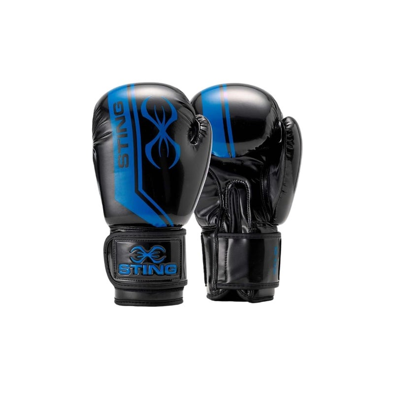 STING Armalite Boxing Gloves for Men & Women - Pro-Grade Tech Gear with Hi Flow Core - Ideal for Boxing, MMA & Muay Thai -14 Oz, Black/Blue - Men & Women - Image 1