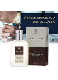 Truefitt & Hill Cologne - Sandalwood | Fresh Update to A Subtle Classic, 3.38 ounces  - Image 3
