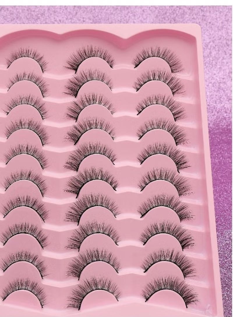 Generic 20 Pairs Natural Thick Long Flying False Eyelashes(10MM)  - Image 1