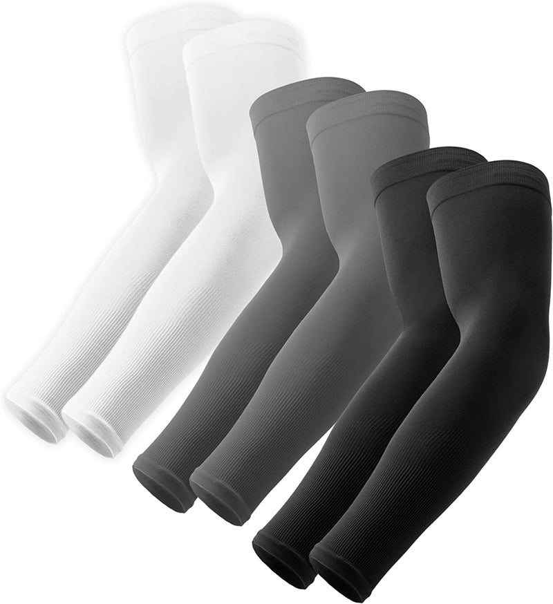 DeloPik UV Sun Protection Compression Arm Sleeves unisex, men and women , Cooling Athletic Sports Sleeve for Football, Golf & Volleyball, water sport, outdoor activities, Tattoo Cover Up - Image 1