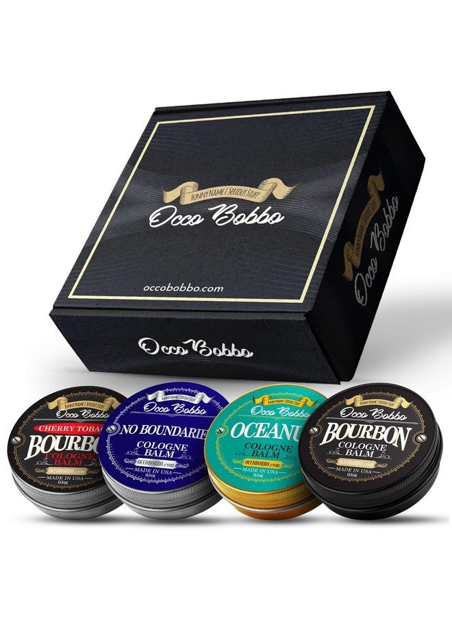 هاندي هاوند مجموعة عينات كولونيا Occo Bobbo Solid للرجال - مجموعة هدايا كولونيا للرجال - كولونيا بحجم السفر للرجال (4) عبوات سعة 0.5 أونصة - Image 1