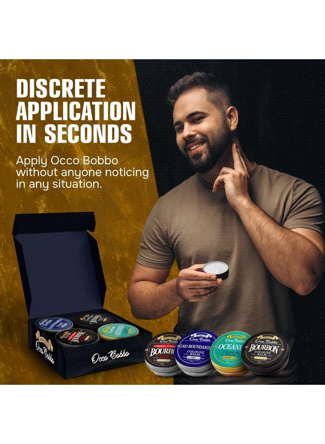 هاندي هاوند مجموعة عينات كولونيا Occo Bobbo Solid للرجال - مجموعة هدايا كولونيا للرجال - كولونيا بحجم السفر للرجال (4) عبوات سعة 0.5 أونصة - Image 4