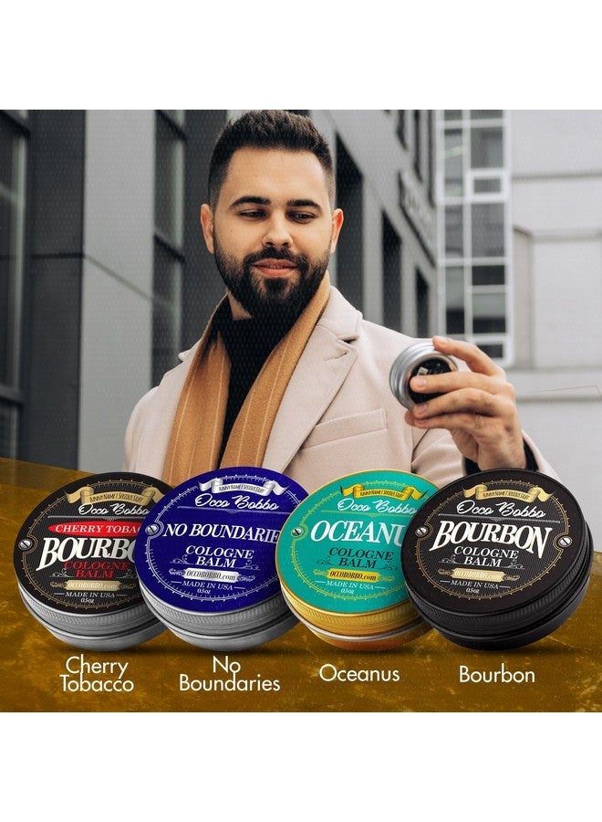 هاندي هاوند مجموعة عينات كولونيا Occo Bobbo Solid للرجال - مجموعة هدايا كولونيا للرجال - كولونيا بحجم السفر للرجال (4) عبوات سعة 0.5 أونصة - Image 2