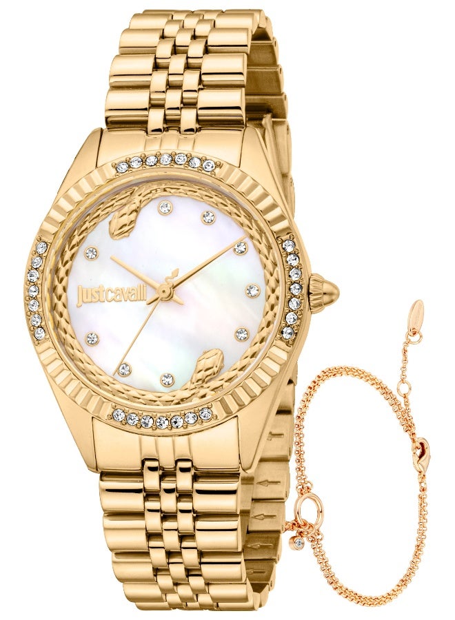 Just Cavalli Lady Vittoria Glam JC1L361M0055 - Stainless Steel Female Quartz 3 hands - Image 1