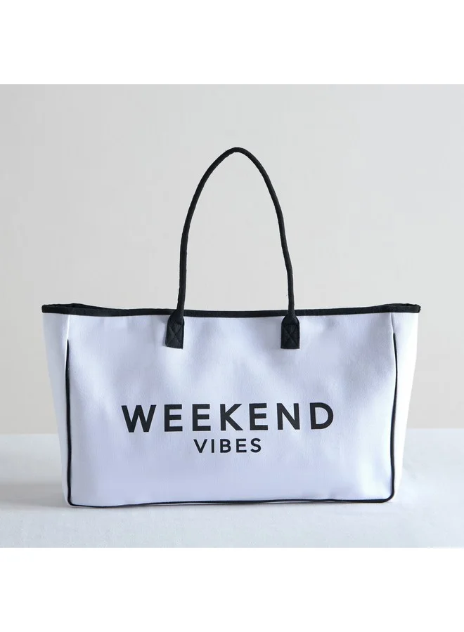 Fun Living Weekend Vibes Tote Bag 51 x 32 x 10 cm