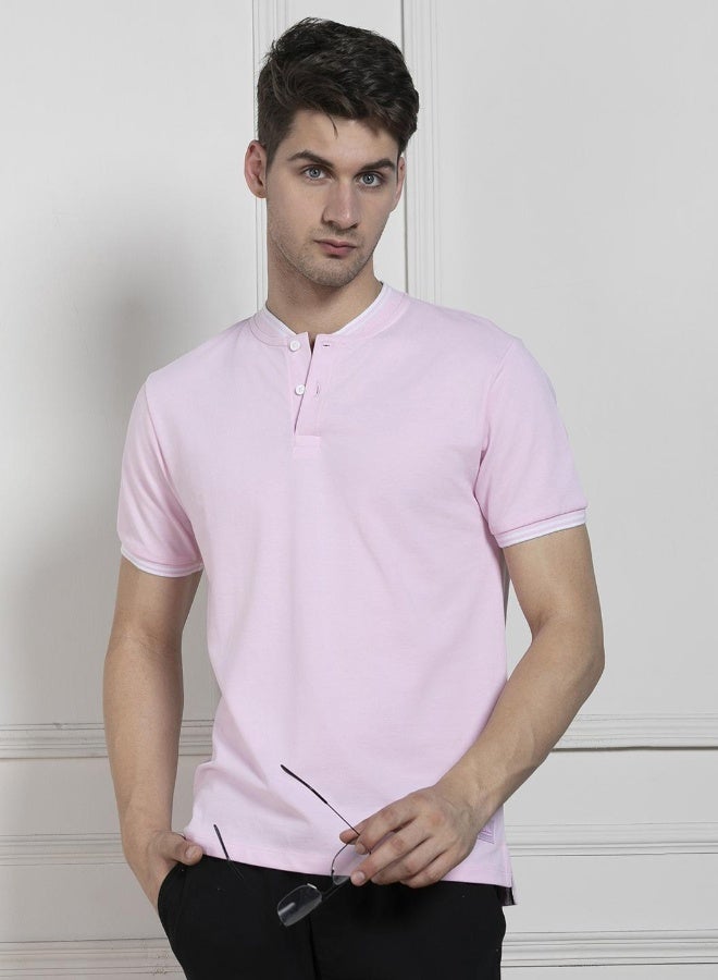Dennis Lingo Regular Fit Pink Cotton T-Shirt – Trendy and Comfortable - Image 2